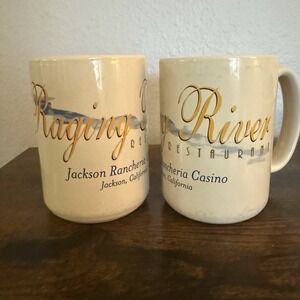 Jackson Rancheria Casino/Raging River Restaurant Coffee Mug (Used/EUC) VTG